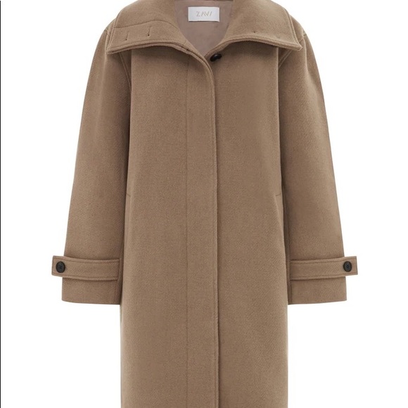 Zavi Pecan Wool Coat - Picture 5 of 5